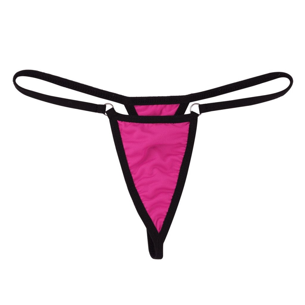 Halter Neck Bikini Bra Top with G-String Bikini Bottom Swimwear Micro ...