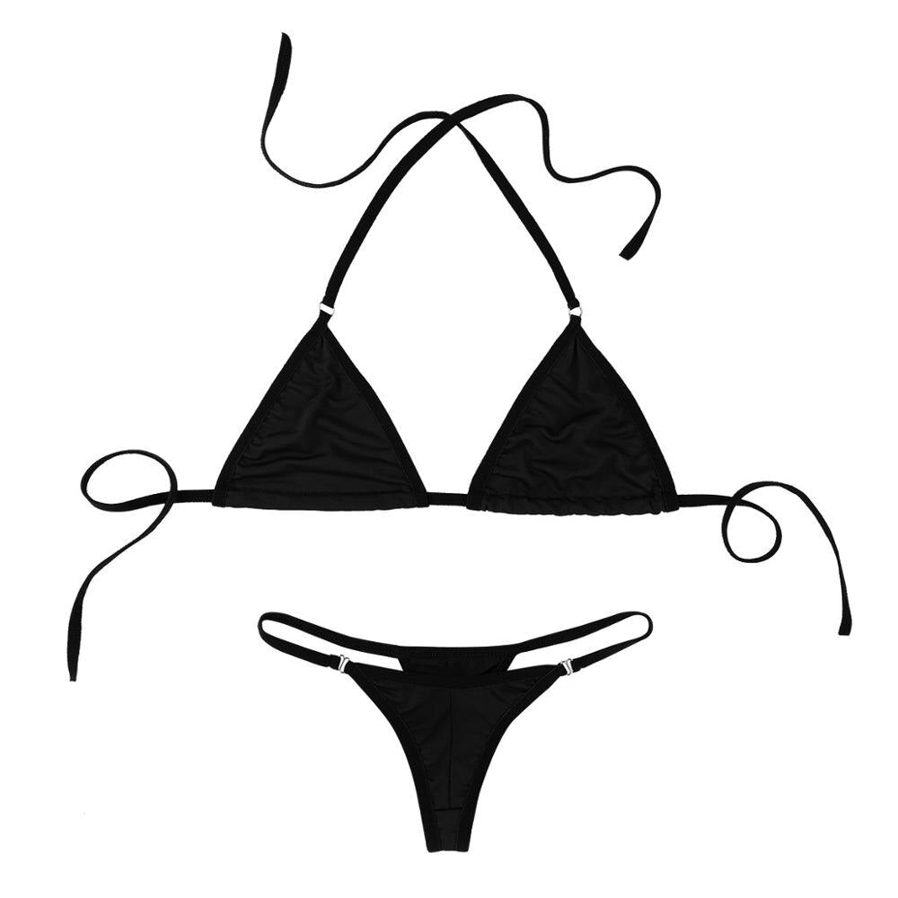 Sexy Micro Bikini Bra Top with G-String Briefs Micro Bikini MB1801 ...