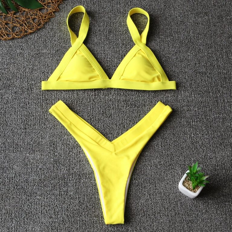 Push Up Bikini Solid Brazilian Set With Patchwork 20 Variants Micro Bikini Mb1801 Micro Bikini® 5063