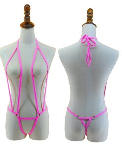 Emily No Coverage Ultra Extreme Bikini MB1801 Pink / Size fits all Official Micro Bikini Merch